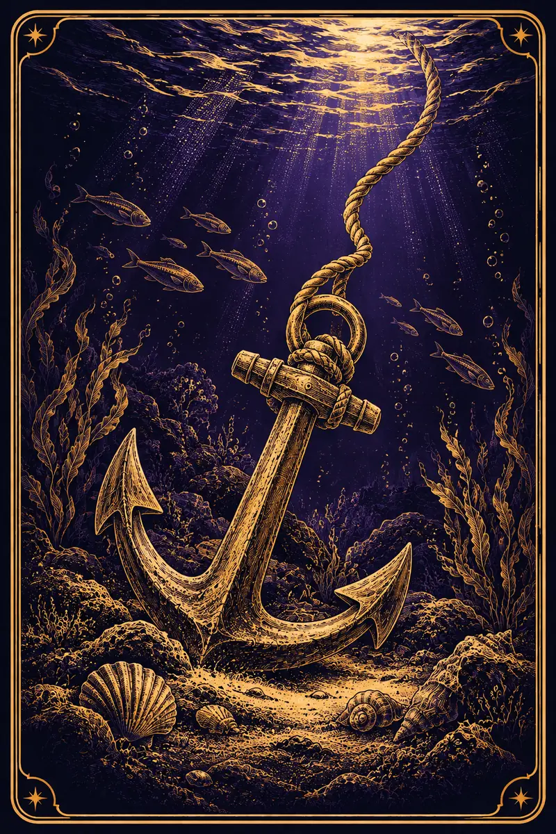 Ilustração da carta Âncora