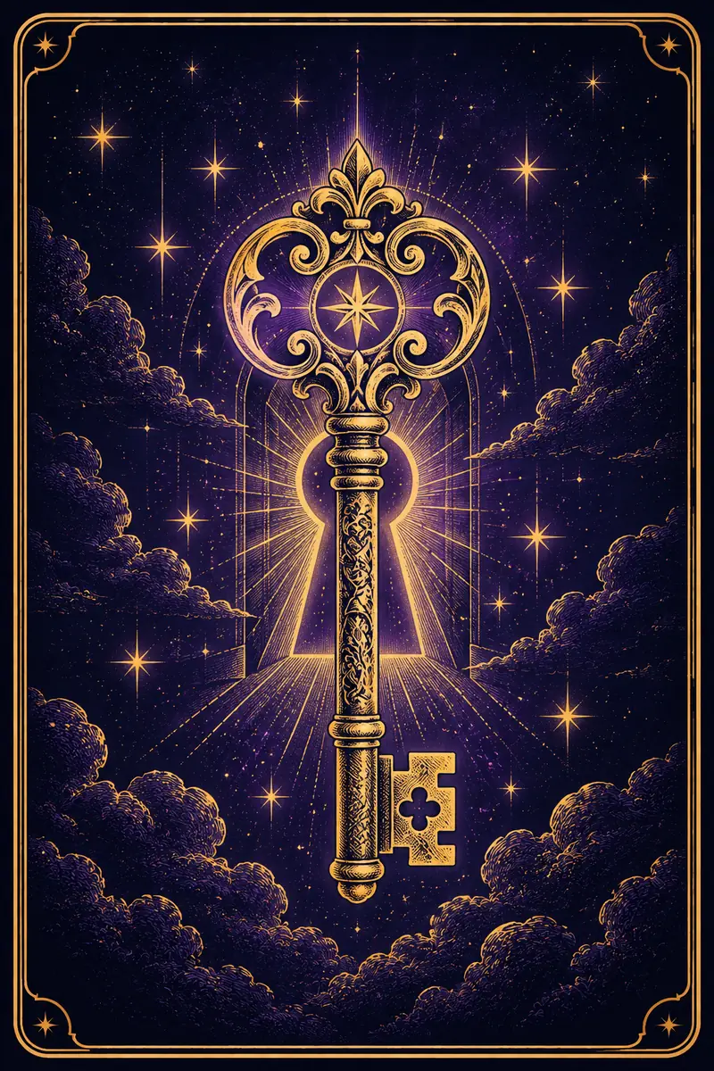 Ilustração da carta Chave