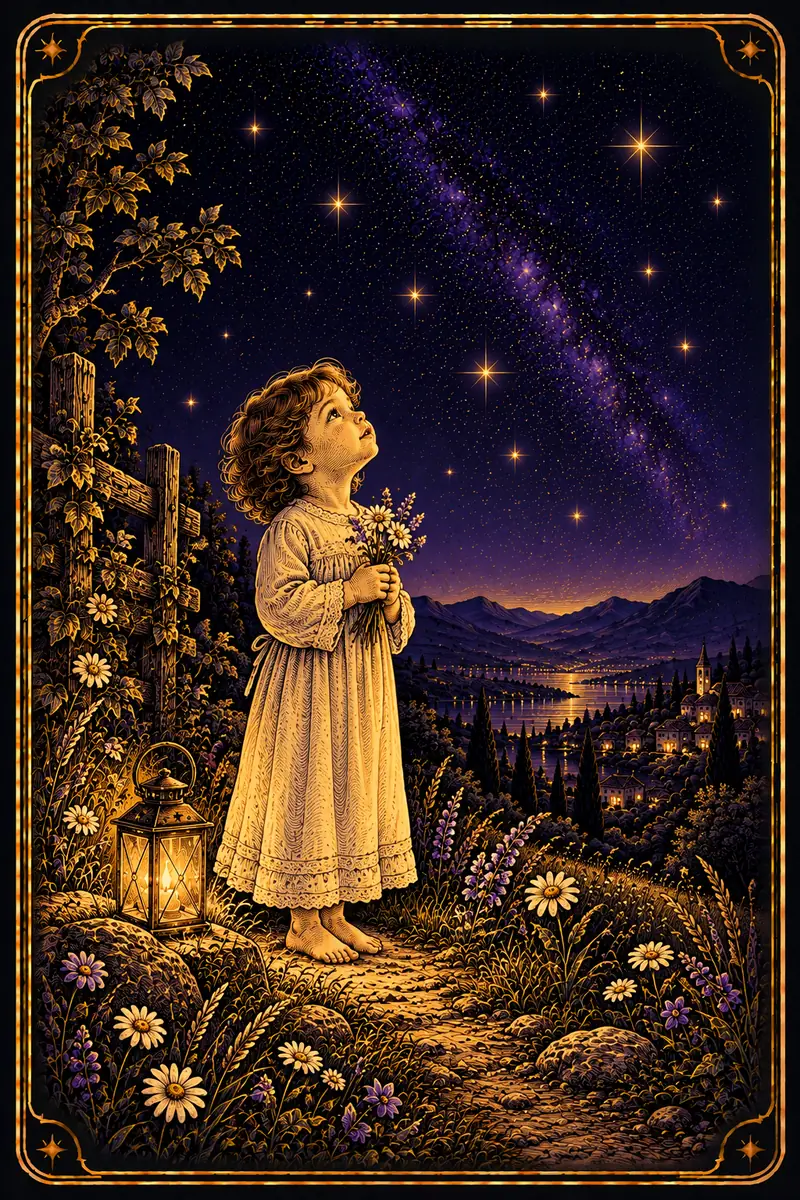 Ilustração da carta Criança