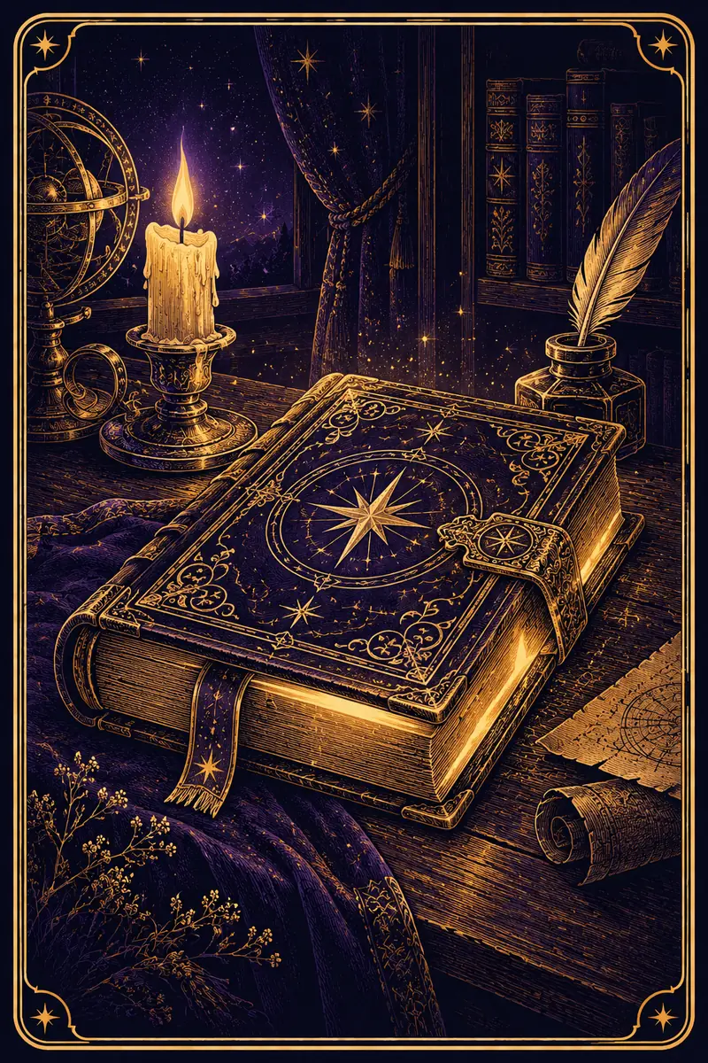 Ilustração da carta Livro