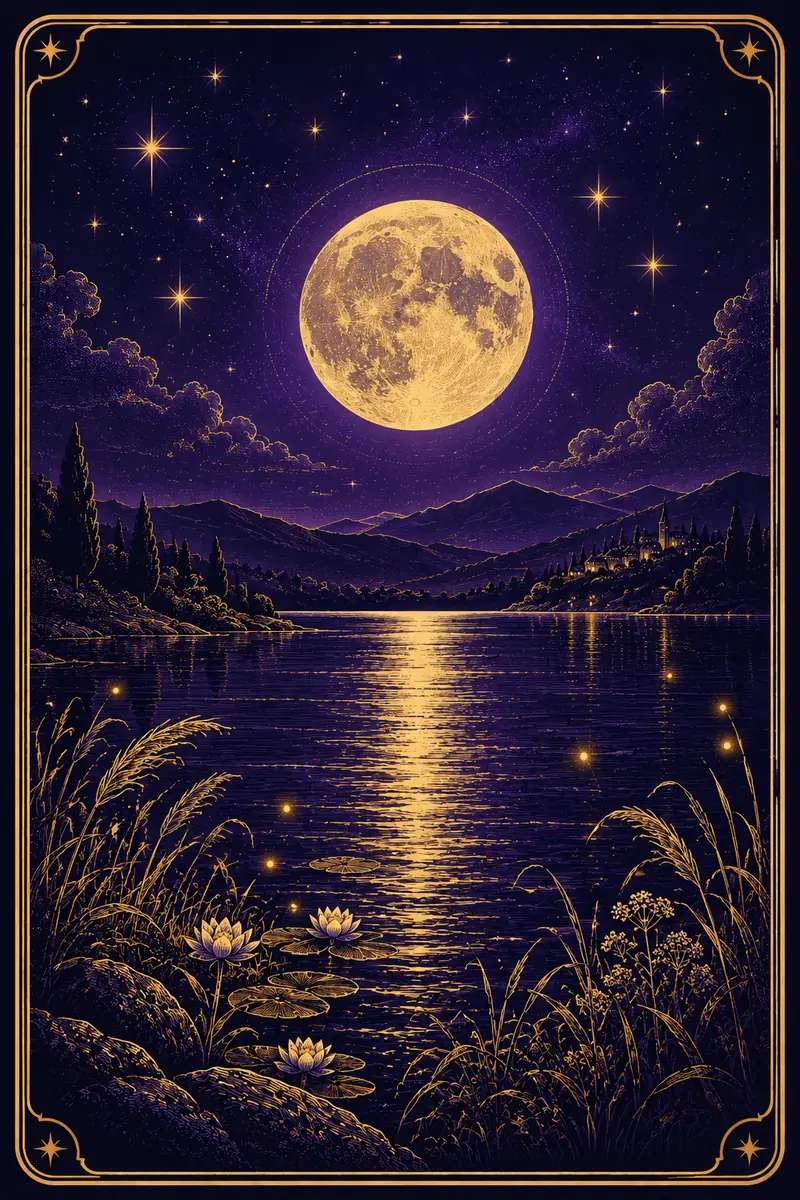Ilustração da carta Lua