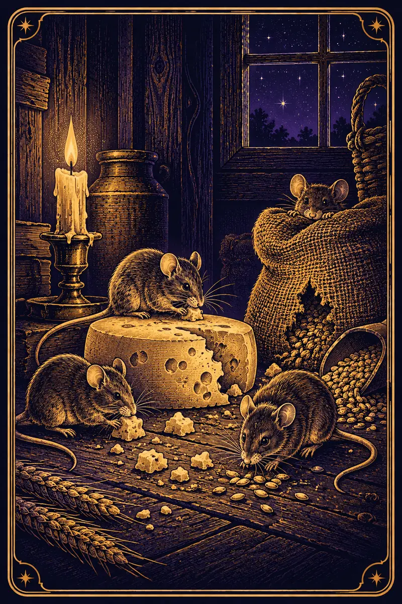 Ilustração da carta Ratos